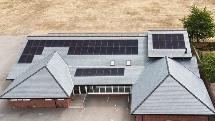Completed slate roof at Nayland Village Hall