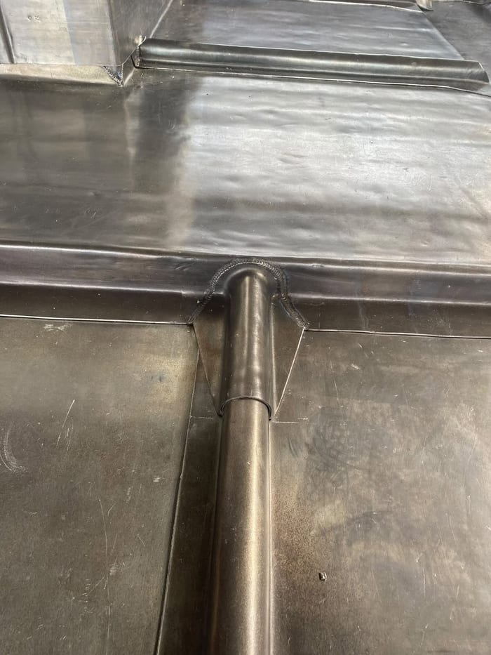 Lead sheet joint and detailing